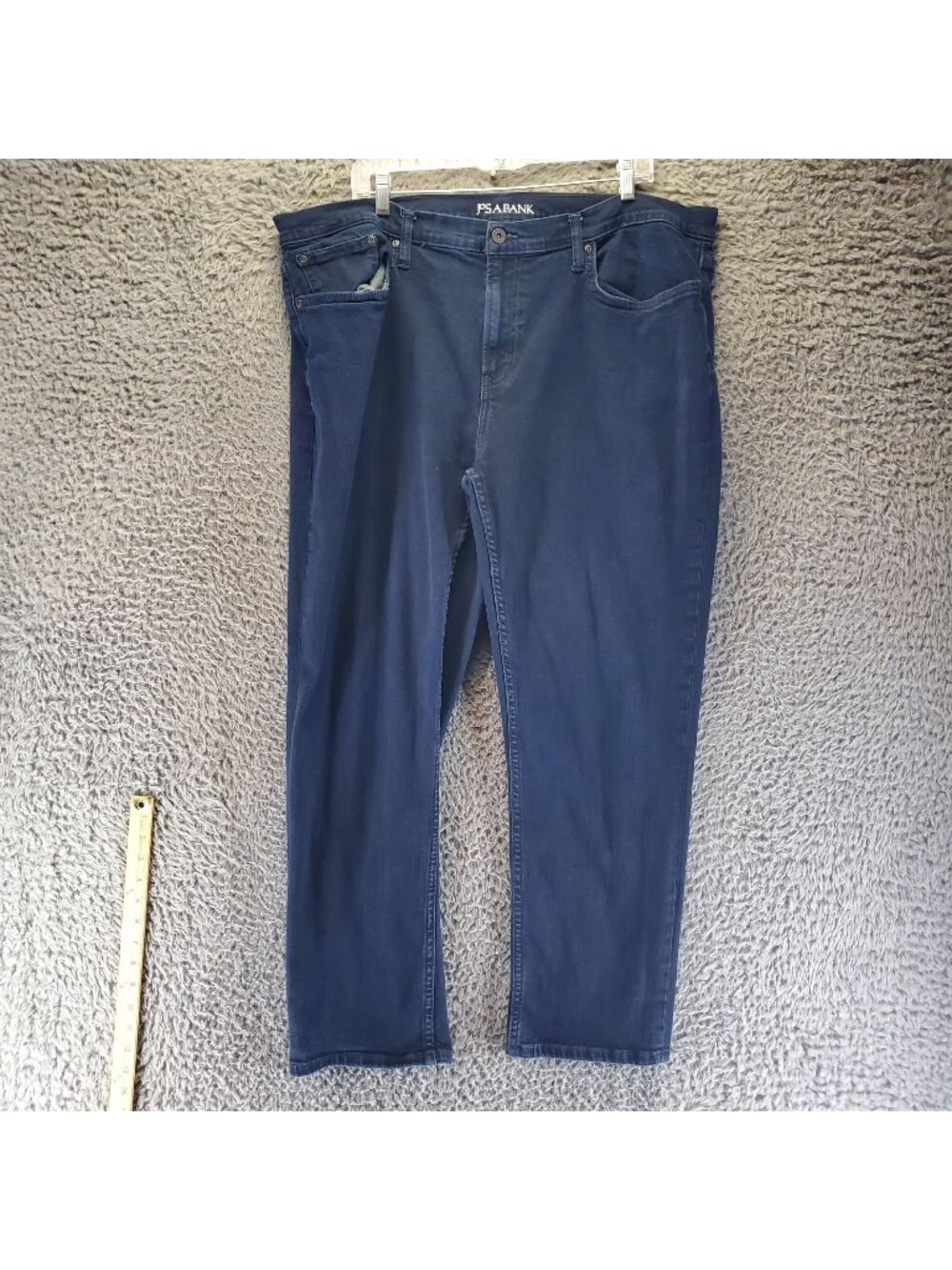 Jos A Bank Jeans Mens 40X30 Blue Tailored Fit Stretch Denim Straight Leg *Read*